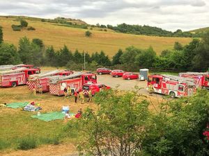 A huge presence at the fire. Photo: @SFRS_GST
