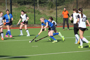Ladies 1st XI pushes forward.
