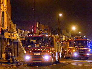 Supporting image for story: Fire closes town's High Street