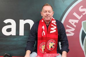 Gary Waddock has resumed his duties as Walsall assistant after recovering from ankle surgery. (Image by Walsall FC)