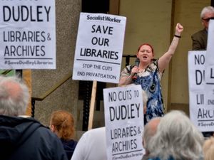 Supporting image for story: Hundreds join protest in Dudley over planned library cuts