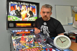 Wayne prepares for the record attempt Walsall Manor Hospital