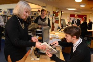 Alison Busser, the chief operations manager, with volunteer Matt Hickinbotham
