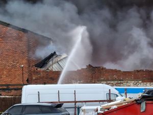 Fire crews tackled the blaze, which broke out around 7.30am