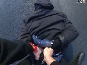 Supporting image for story: Man arrested after police threatened with hammer following chase