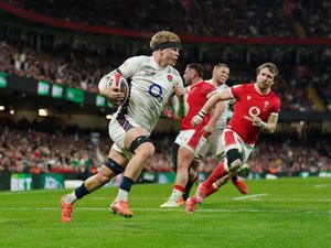 Henry Pollock in action for England