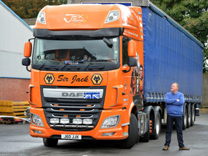 Supporting image for story: Unique 'Sir Jack' Wolves lorry goes under the hammer for charity
