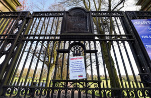 The gates to Stevens Park have been locked and signs have been put up – as the council will review the measures on Friday