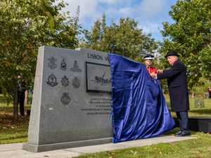 Supporting image for story: Dedication of memorial to British Prisoners of War shot or drowned when Japanese ship was sunk.
