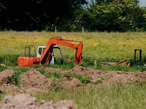 Supporting image for story: Bomb squad detonates shell found at Oswestry building site