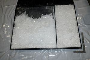 The amphetamine seized at Heathrow Airport