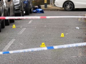A police cordon at the scene on Gifford Road, Brent