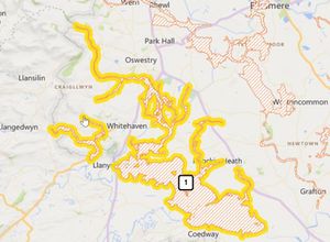 A flood alert is in place for the Severn Vyrnwy confluence.