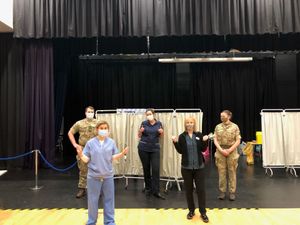 Supporting image for story: Army supports GP practice for vaccination clinic in Shropshire