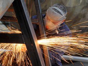 Supporting image for story: Giant artwork with creative message being made on Shropshire border