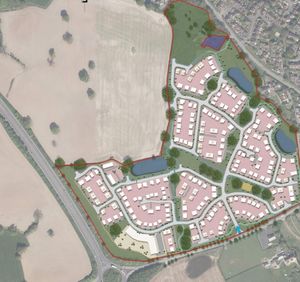 An illustrative masterplan of the proposal off Mytton Oak Road. Picture: Shropshire Homes/Planning Prospects Ltd