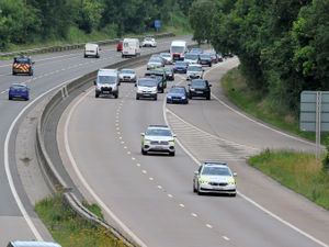 Supporting image for story: Police accuse some M54 fuel protesters of tactics that 'compromised safety of others'