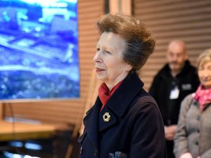 Supporting image for story: Princess Anne's helicopter lands at hotel for flying visit to Shropshire