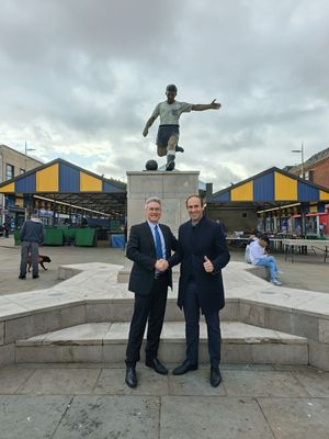 Councillor Keiran Casey with West Midlands Police and Crime Commissioner Simon Foster.