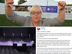 Supporting image for story: Collabro fans disappointed as Telford Big Top show cancelled last minute