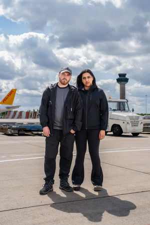 Cameron Westwood and Simran Mall from Wolverhampton star in the new series of Hunted. Photo: Hunted / Shine TV / Channel 4