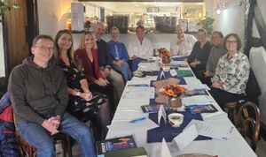 Helen Morgan MP meeting businesses at Niche Patisserie