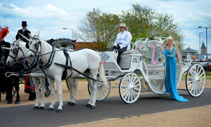 'Elsa' and the Princess carriage hearse