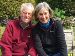 Supporting image for story: Powys couple take on mammoth walking challenge for charity