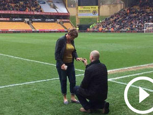 Supporting image for story: Shropshire couple score with a match made at Molineux