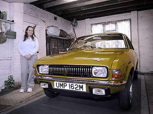 Supporting image for story: Isobel is in driving seat with top Allegro