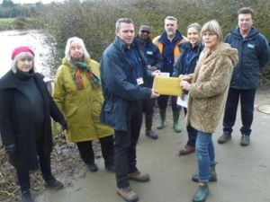 Supporting image for story: Clean river campaigners in Shrewsbury deliver anti-sewage letter to water company