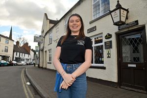 Sally Griffiths loves being a bartender - and customer - at The Swan