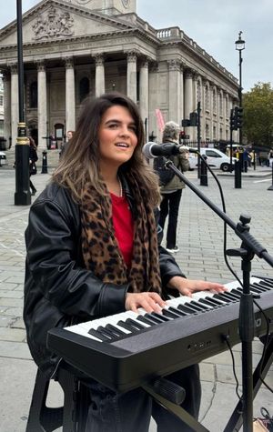 Busker Lea Saric. Sent by Lea.