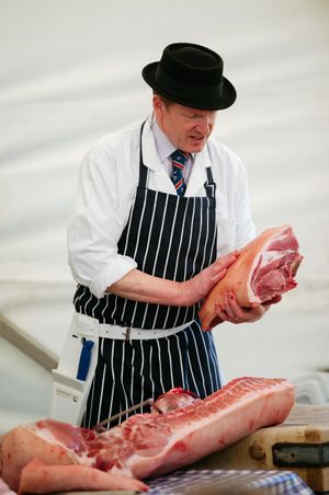 Darren Morgan of Morgan's Butchers.