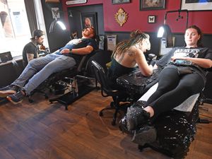 Supporting image for story: 'We're a couple of tattoo artists from council estates - now we own our own studio in Shrewsbury and we couldn't be happier'