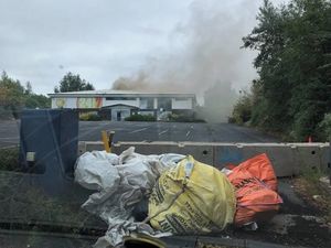 Supporting image for story: Massive fire at disused Wednesbury gym 'started deliberately'