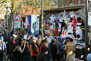 Oswestry at the annual Christmas Parade..