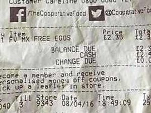 Supporting image for story: Hapless free range eggers leave receipt at victim's home