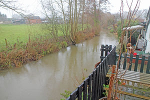 The Unicorn Inn is situated on the banks of the River Corve, picture: Sidney Phillips