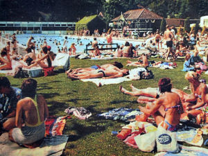 Supporting image for story: A dip into George's swimming pool memories