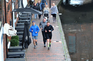 This Sunday James completed the unfinished final 55 miles of his canal-side sponsored challenge, ending with a triumphant finish in front of friends, family and supporters at Gas Street Basin