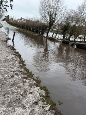 Recent Flooding On Pool House Road Wombourne. Photo courtesy of Laura and Ian Hawkins