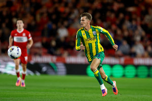 Isaac Price had a header saved just after half-time. (Photo by Adam Fradgley/West Bromwich Albion FC via Getty Images)