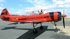 This photo, taken by Samantha, shows Ian minutes before the fateful take-off of the Yak-52 piloted by Barry Hempel