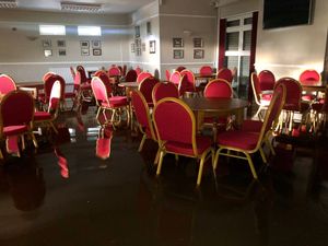 Supporting image for story: Stafford Cricket and Hockey Club flooded for second time in four months