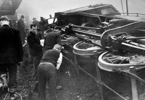  A rail crash at Bushbury, Wolverhampton, which happened on the evening of Saturday, October 22, 1960