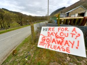 Supporting image for story: Sign of the times as beauty spot visitors warned to keep away