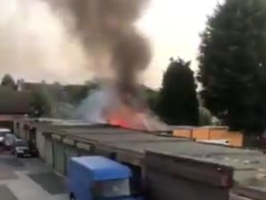 Supporting image for story: Firefighters tackle blaze at Kingswinford garage