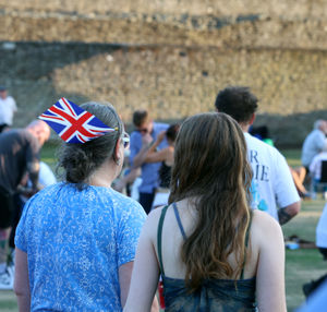 Ludlow residents come together at Ludlow Castle.
