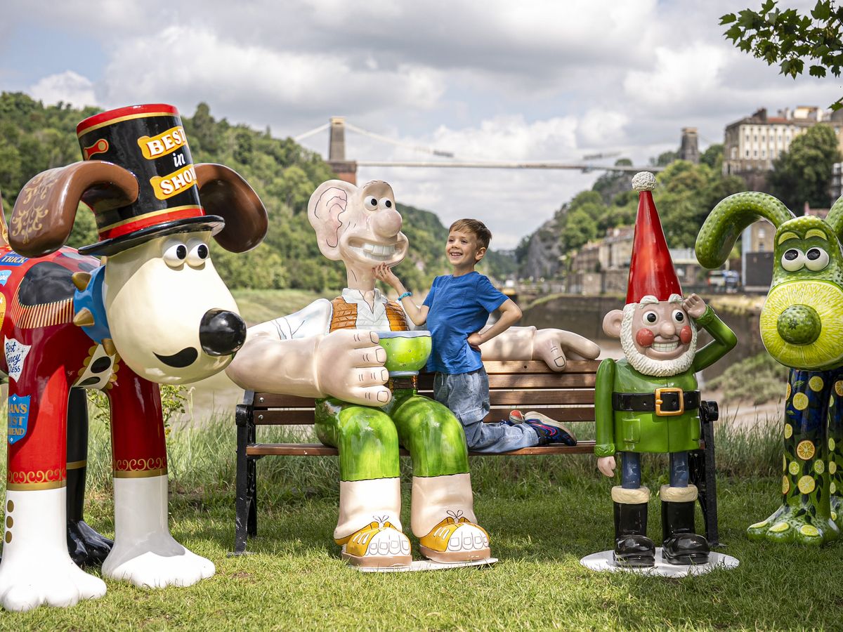 Roald Dahl-inspired Wallace and Gromit sculpture part of charity trail